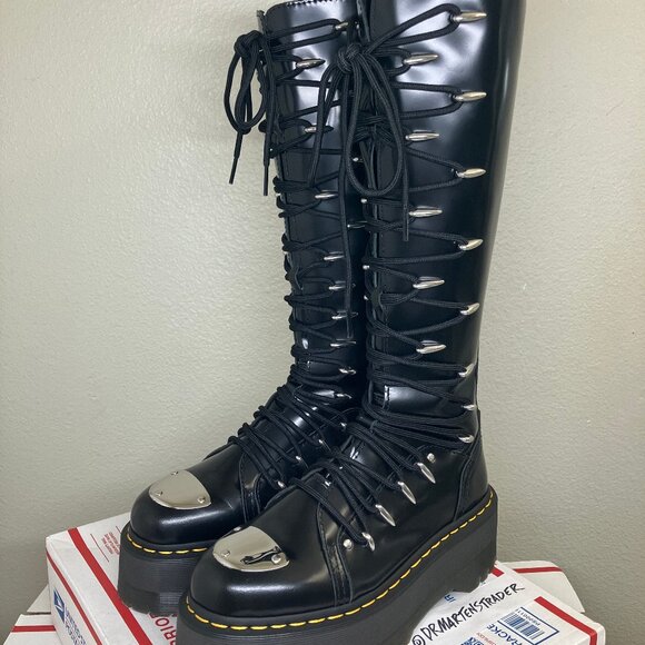 Dr. Martens 1b60 Max Lace LTT boots US 9.5 britain platform jadon aggy 1420 quad - Picture 7 of 16